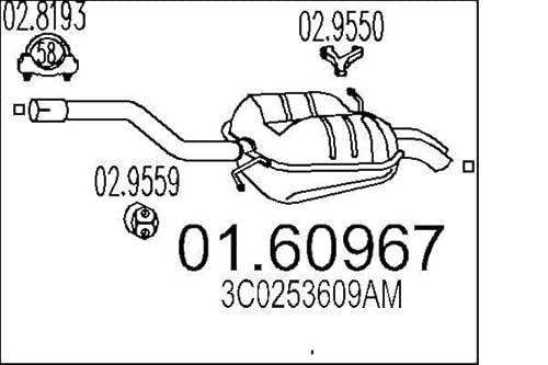 MTS Company 01.60967 Endschalldämpfer von MTS Company