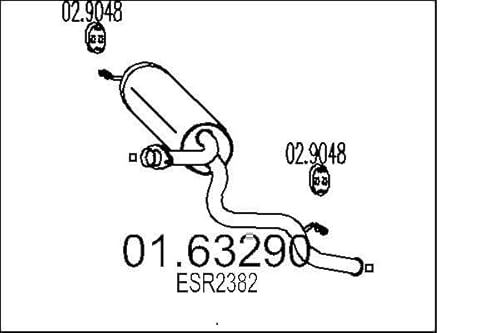 MTS Company 01.63290 Endschalldämpfer von MTS Company