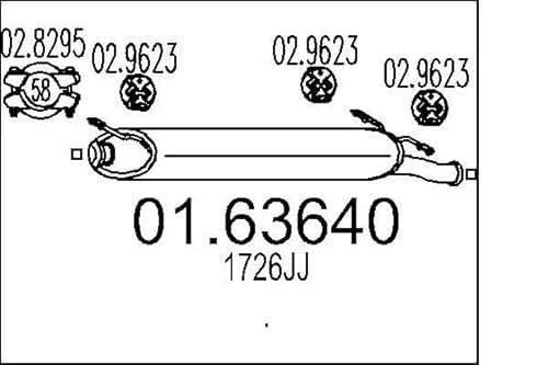 MTS Company 01.63640 Endschalldämpfer von MTS