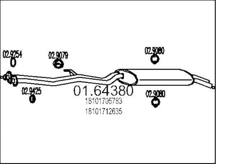MTS Company 01.64380 Endschalldämpfer von MTS Company