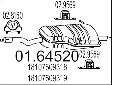 MTS Company 01.64520 Endschalldämpfer von MTS Company
