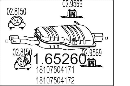 MTS Company 01.65260 Endschalldämpfer von MTS Company