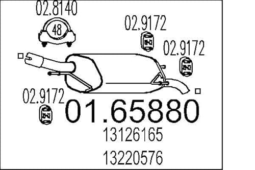 MTS Company 01.65880 Endschalldämpfer von MTS Company