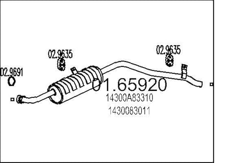 MTS Company 01.65920 Endschalldämpfer von MTS Company