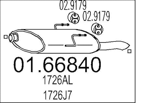 MTS Company 01.66840 Endschalldämpfer von MTS Company
