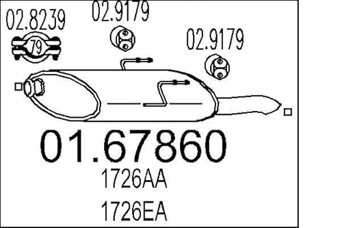 MTS Company 01.67860 Endschalldämpfer von MTS Company