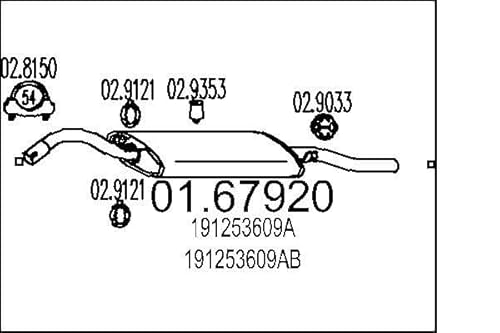 MTS Company 01.67920 Endschalldämpfer von MTS Company