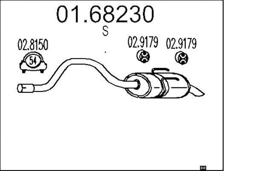 MTS Company 01.68230 Endschalldämpfer von MTS Company