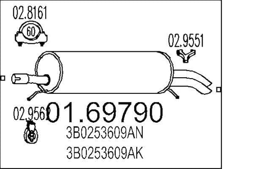 MTS Company 01.69790 Endschalldämpfer von MTS Company