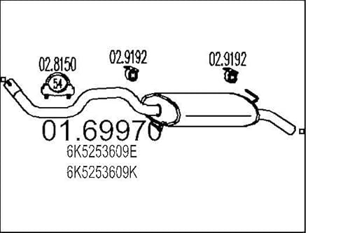 MTS Company 01.69970 Endschalldämpfer von MTS Company
