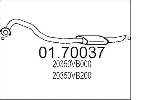 MTS Company 01.70037 Abgasrohr von MTS Company