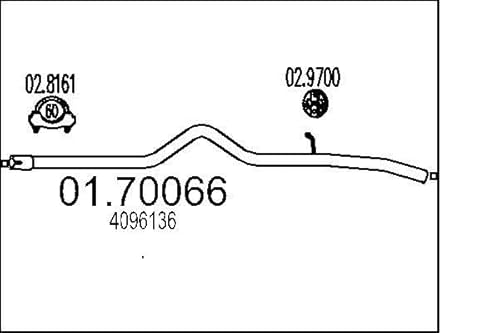 MTS Company 01.70066 Abgasrohr von MTS Company