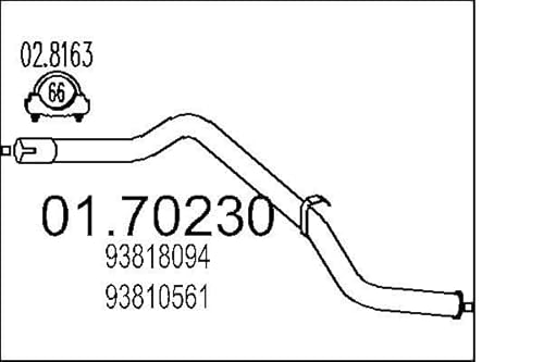 MTS Company 01.70230 Abgasrohr von MTS Company