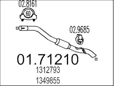 MTS Company 01.71210 Abgasrohr von MTS Company