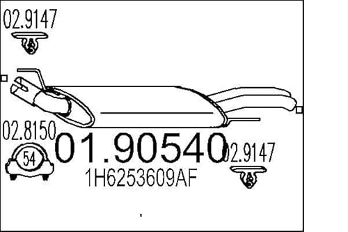 MTS Company 01.90540 Endschalldämpfer von MTS Company