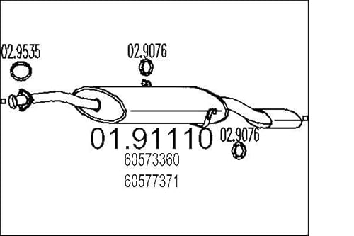 MTS Company 01.91110 Endschalldämpfer von MTS Company