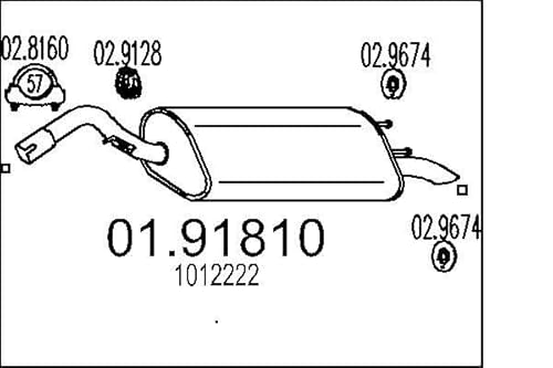 MTS Company 01.91810 Endschalldämpfer von MTS Company