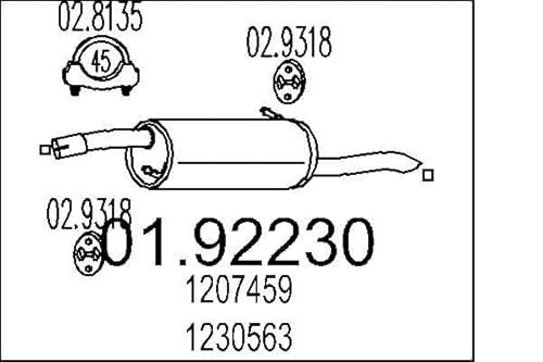 MTS Company 01.92230 Endschalldämpfer von MTS Company