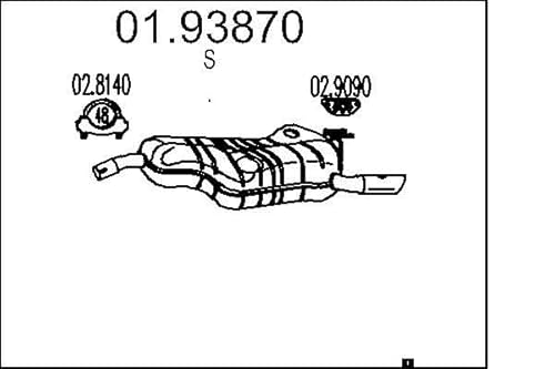 MTS Company 01.93870 Endschalldämpfer von MTS Company