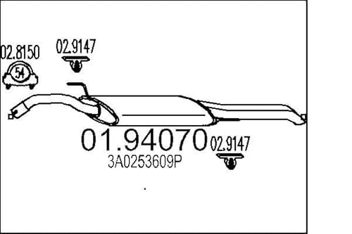MTS Company 01.94070 Endschalldämpfer von MTS Company