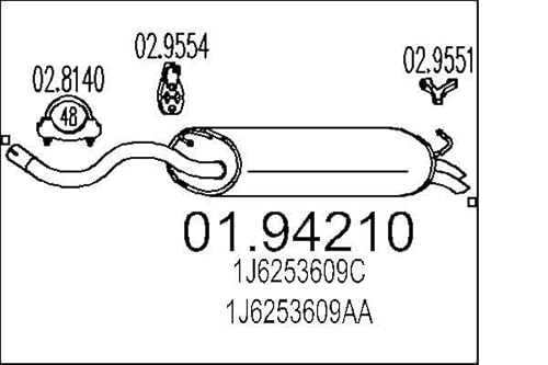 MTS Company 01.94210 Endschalldämpfer von MTS Company