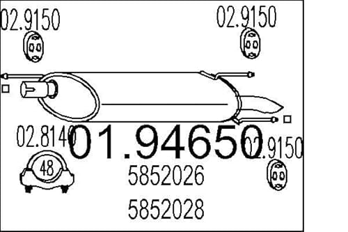 MTS Company 01.94650 Endschalldämpfer von MTS Company