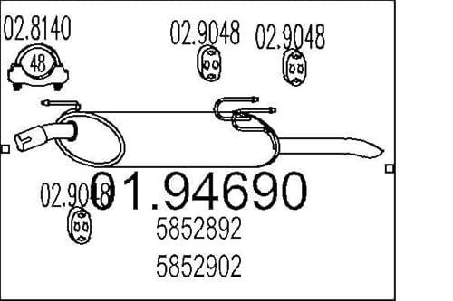 MTS Company 01.94690 Endschalldämpfer von MTS Company