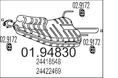 MTS Company 01.94830 Endschalldämpfer von MTS