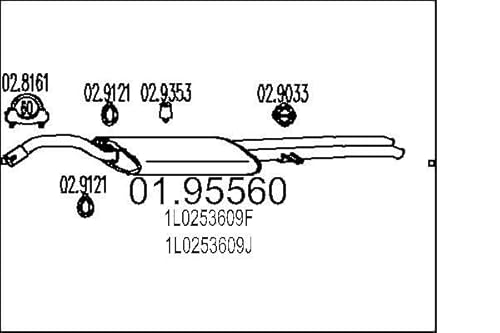 MTS Company 01.95560 Endschalldämpfer von MTS Company