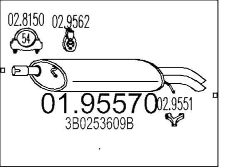MTS Company 01.95570 Endschalldämpfer von MTS Company