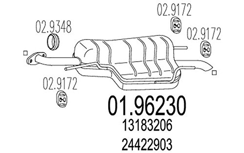 MTS Company 01.96230 Endschalldämpfer von MTS Company