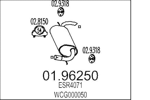 MTS Company 01.96250 Endschalldämpfer von MTS Company