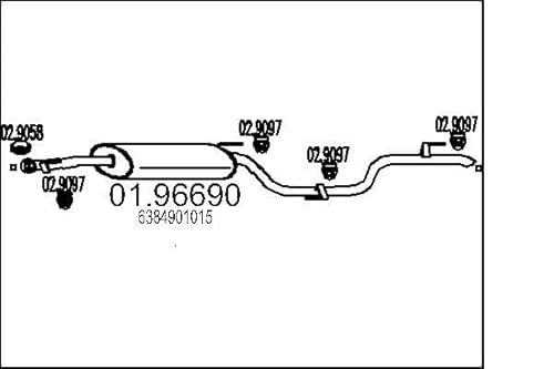 MTS Company 01.96690 Endschalldämpfer von MTS Company