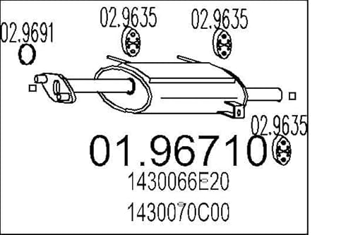 MTS Company 01.96710 Endschalldämpfer von MTS Company