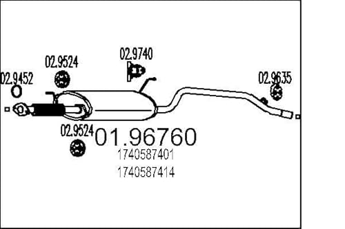 MTS Company 01.96760 Endschalldämpfer von MTS Company