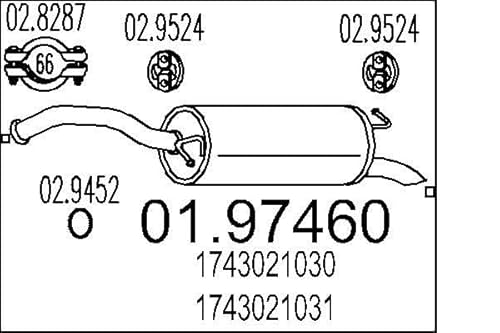 MTS Company 01.97460 Endschalldämpfer von MTS Company