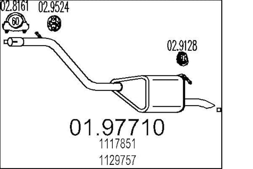 MTS Company 01.97710 Endschalldämpfer von MTS Company