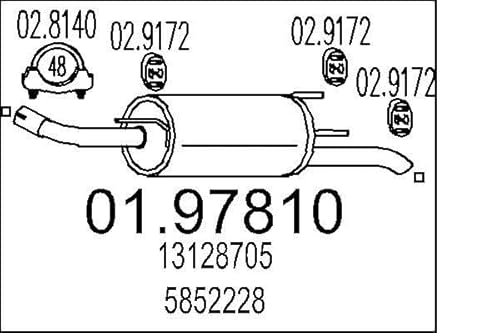 MTS Company 01.97810 Endschalldämpfer von MTS Company