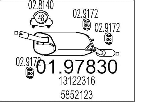 MTS Company 01.97830 Endschalldämpfer von MTS Company