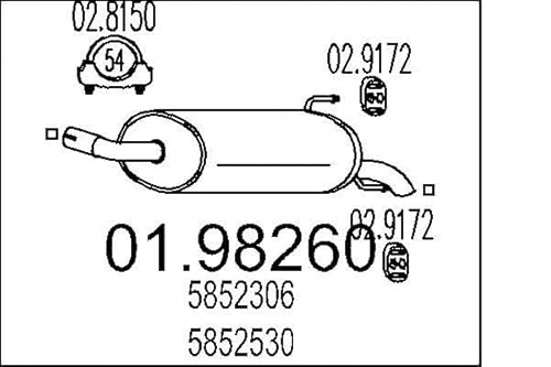 MTS Company 01.98260 Endschalldämpfer von MTS Company
