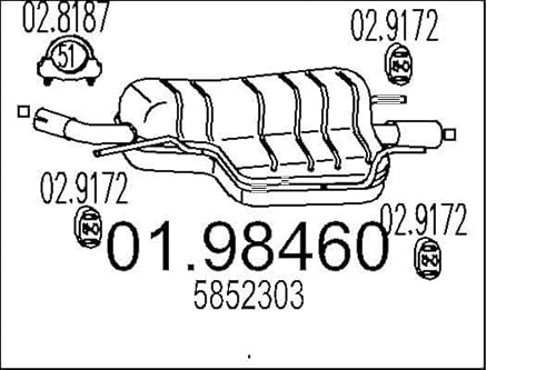 MTS Company 01.98460 Endschalldämpfer von MTS Company