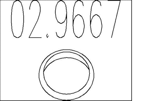 MTS Company 02.9667 Dichtring, Abgasrohr von MTS Company