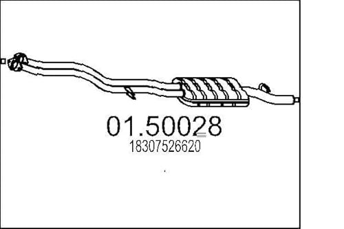 MTS Company 150028 Mittelschalldämpfer von MTS Company