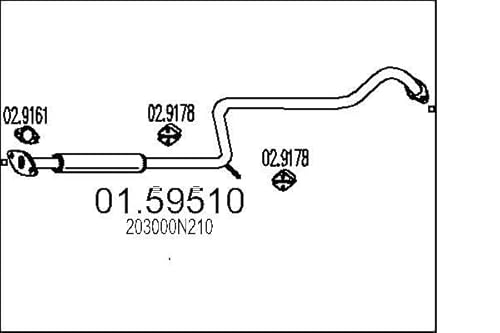MTS Company 159510 Mittelschalldämpfer von MTS Company
