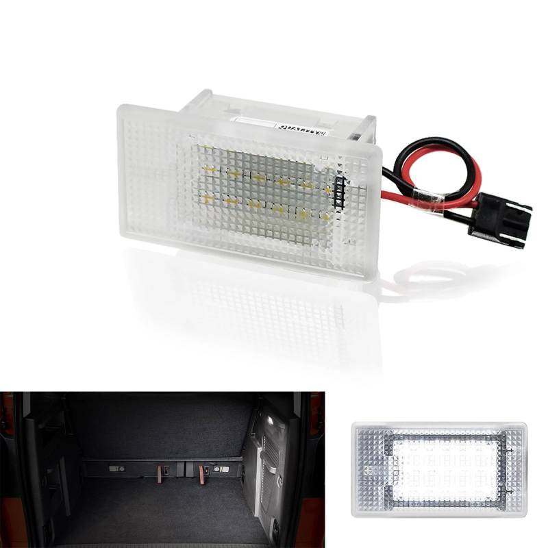 MTS Individual LED Kofferraumbeleuchtung Handschuhfachbeleuchtung Einstiegsbeleuchtung Interieur Innenraum Tür Leuchte Lampe Ambiente 6000K Kaltweiss (Passend für Ford Courier Mondeo Fiesta) von MTS Individual