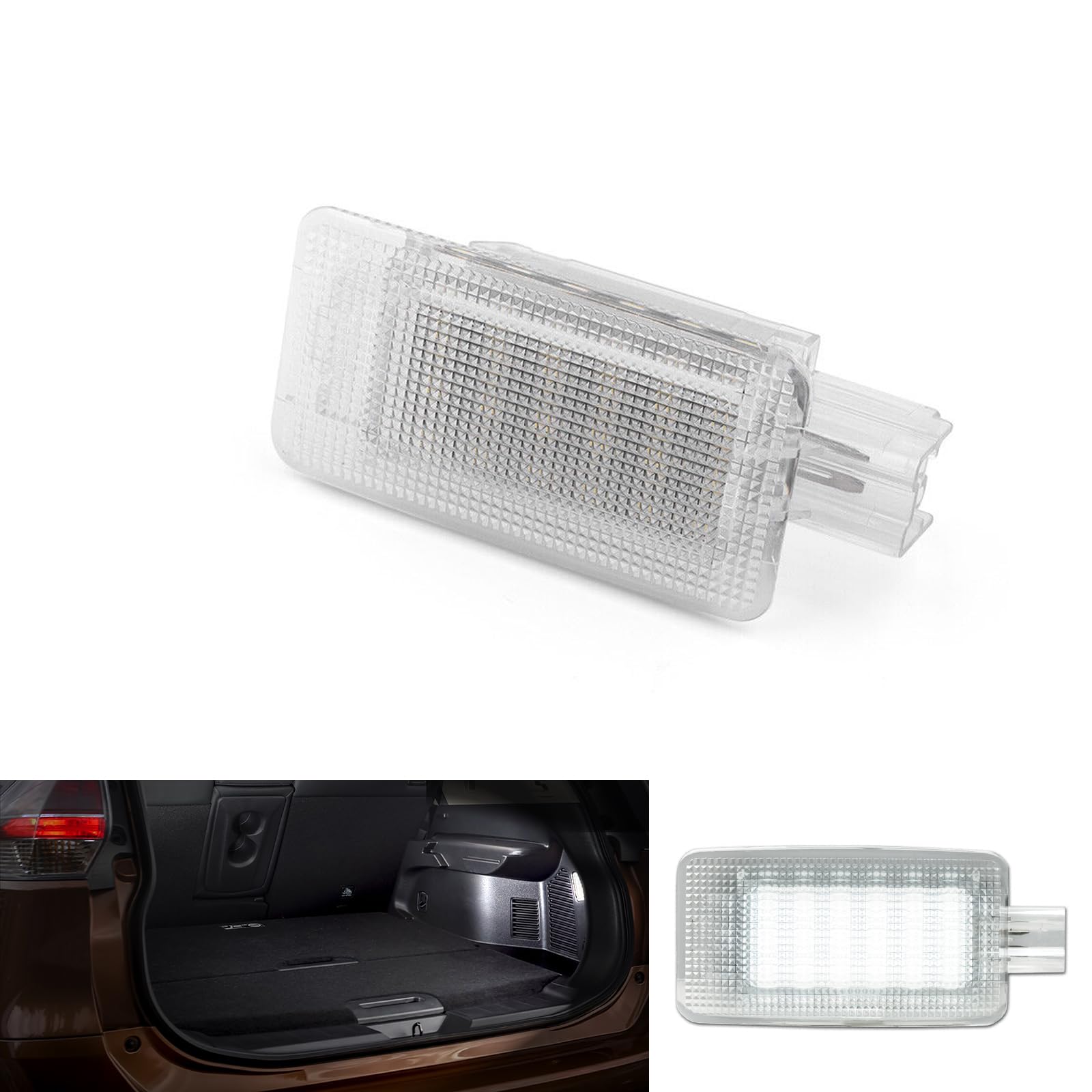 MTS Individual LED Kofferraumbeleuchtung Handschuhfachbeleuchtung Einstiegsbeleuchtung Interieur Innenraum Tür Leuchte Lampe Ambiente 6000K Kaltweiss (Passend für Nissan X-Trail Micra Leaf) von MTS Individual