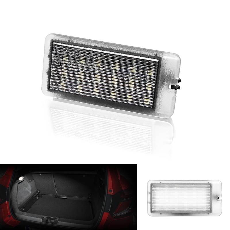 MTS Individual LED Kofferraumbeleuchtung Handschuhfachbeleuchtung Einstiegsbeleuchtung Interieur Innenraum Tür Leuchte Lampe Ambiente 6000K Kaltweiss (Passend für Renault Clio Twingo Captur) von MTS Individual