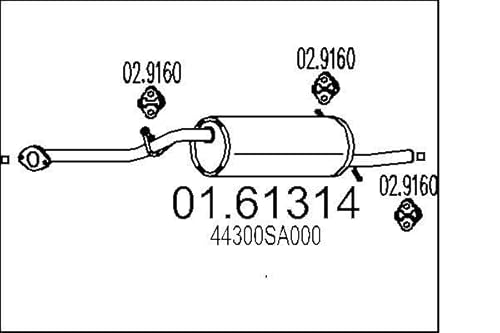 MTS 01.61314 Montageteile von MTS
