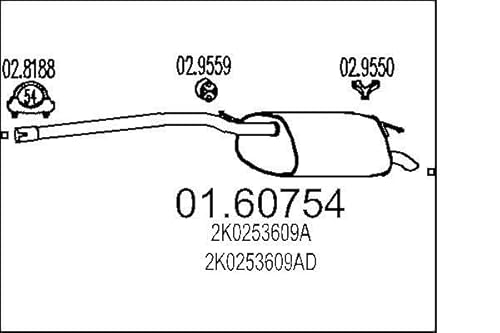 MTS Company 01.60754 Endschalldämpfer von MTS