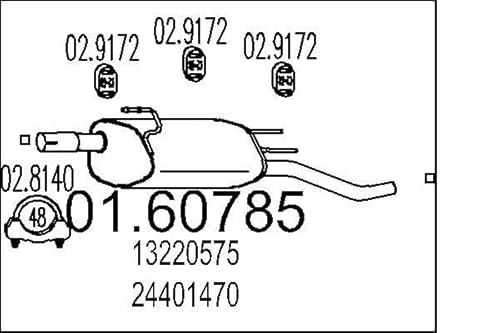 MTS Company 01.60785 Endschalldämpfer von MTS